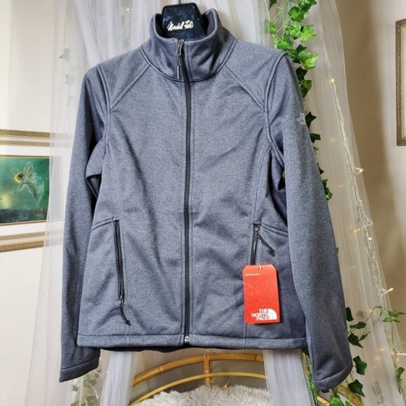 The North Face Women's Ridgeline Soft Shell Jacket Windwall Grey NWT Sz M  $130 - Picture 1 of 8
